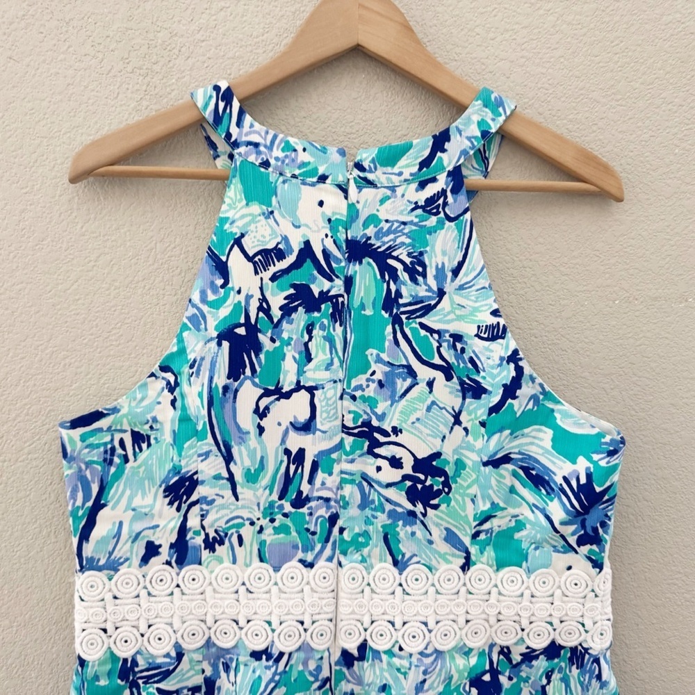Lilly Pulitzer Ashlyn Shift Dress 14 Elephant Appeal Classic Resort Vacation NWT - Picture 10 of 14
